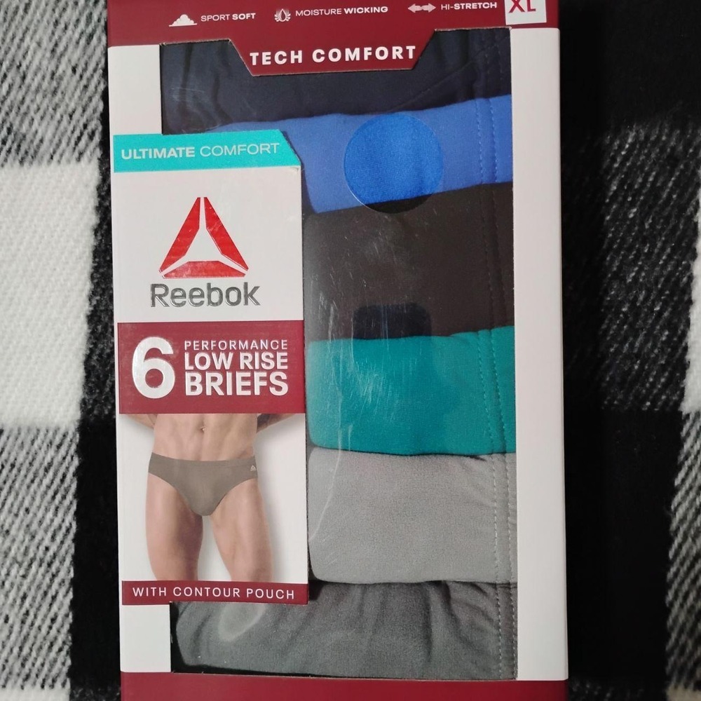 Brand New & Sealed: Reebok Men's Low Rise Briefs (6-Pack)